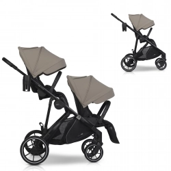 Wózek dziecięcy EasyGo Duoflex Savana Beige 2 siedziska