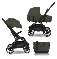 Wózek dziecięcy EasyGo Zoya 2w1 z torbą Jungle Green