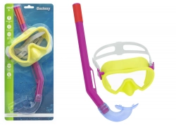 Yellow and Pink Diving Mask with Snorkel Bestway 24036