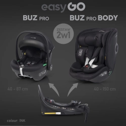 EasyGo Buz Pro 0-13 кг и EasyGo Buz Pro Body 0-36 кг Ink Детское автокресло 2в1
