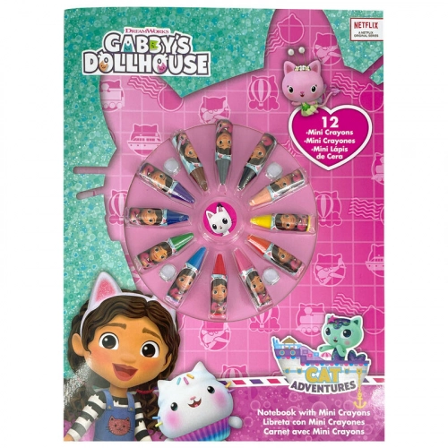 NOTEBOOK WITH 12 CRAYONS - GABBYS DOLLHO