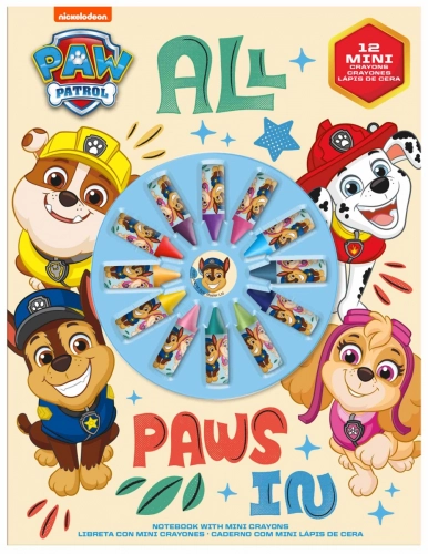 NOTEBOOK WITH PAINTS PAW PATROL