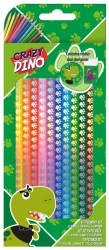SET PENCILS 12 COLOURS CRAZY DINO