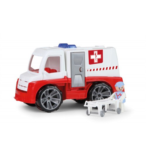 Ātras palīdzības mašīna ar cilvēciņu un ratiņiem Truxx 29 cm kastē Čehija L04456