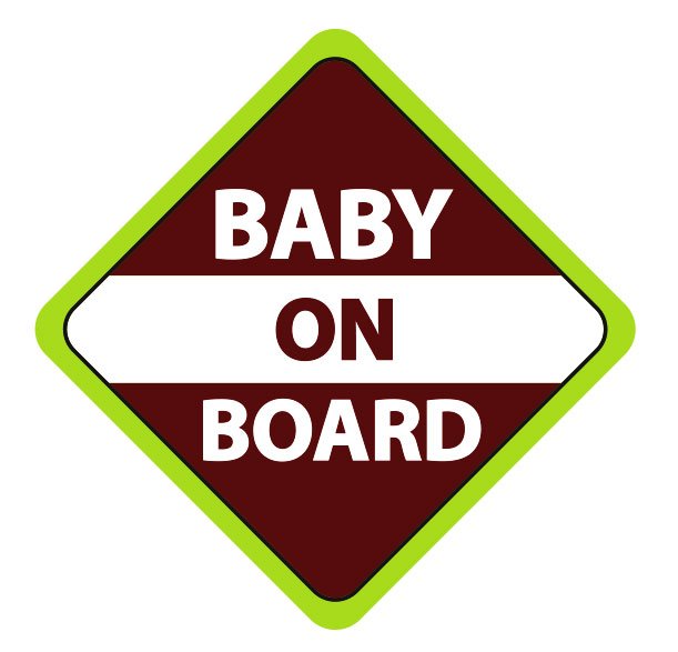 Baby On Board Latvia Uzlīme automašīnai
