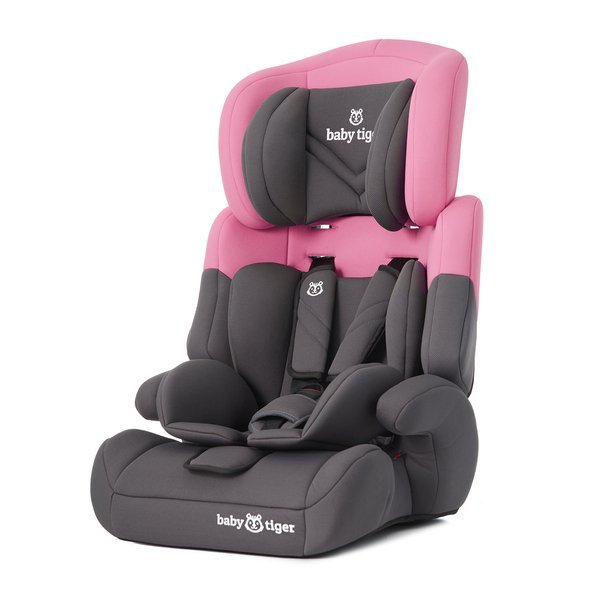 Baby Tiger Mali Grey pink Bērnu autosēdeklis 9-36 kg
