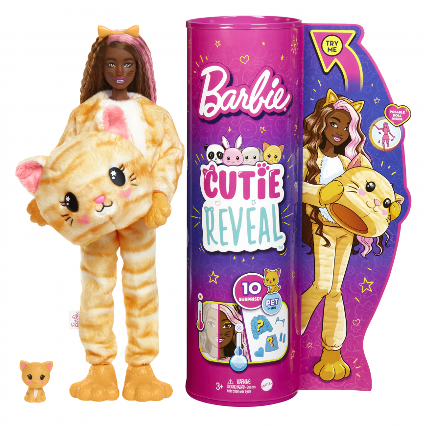 Barbie Cutie Reveal Doll Kitten lelle HHG20