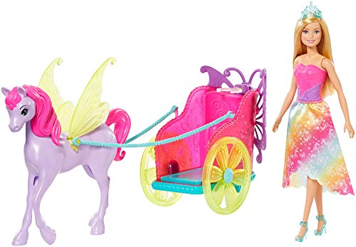 Barbie Dreamtopia Princess with Fantasy Horse lelle GJK53