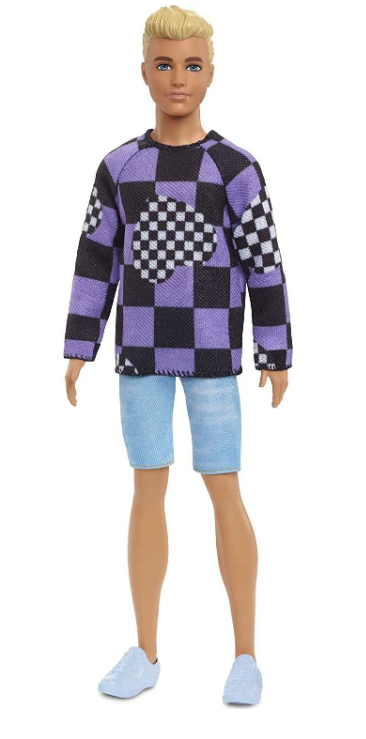 Barbie Ken Fashionistas Doll Asst. Checkered Hearts Lelle HBV25