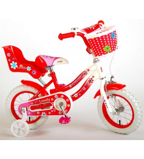 Bērnu divritenis velosipēds Lovely Girl VOL2038 Red 12"