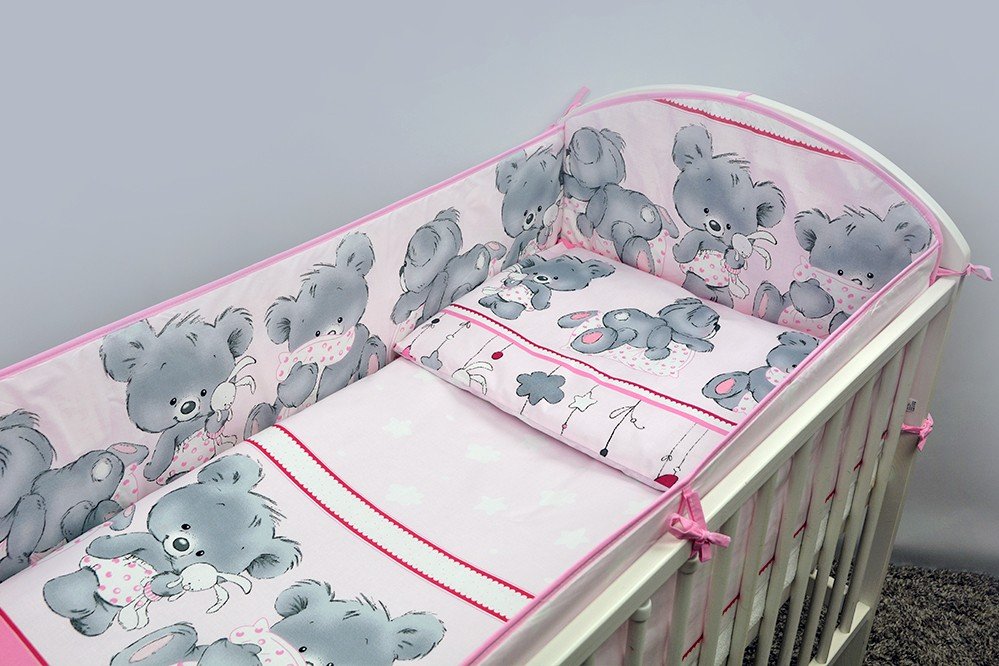 Bērnu gultas veļa: 5 daļas Ankras MIKA K-5 pink (135,360)