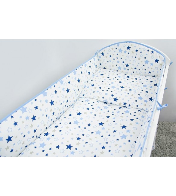Bērnu gultas veļa: 5 daļas Ankras STARS K-5 blue (135, 360)