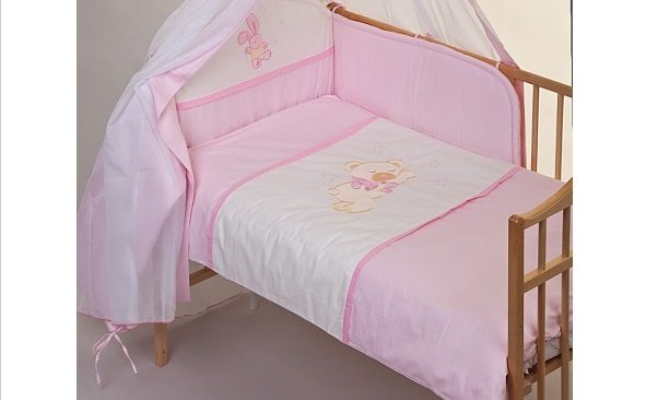 Bērnu gultas veļa: 5 daļas, Guļošs lācītis PUCHATEK 056-514