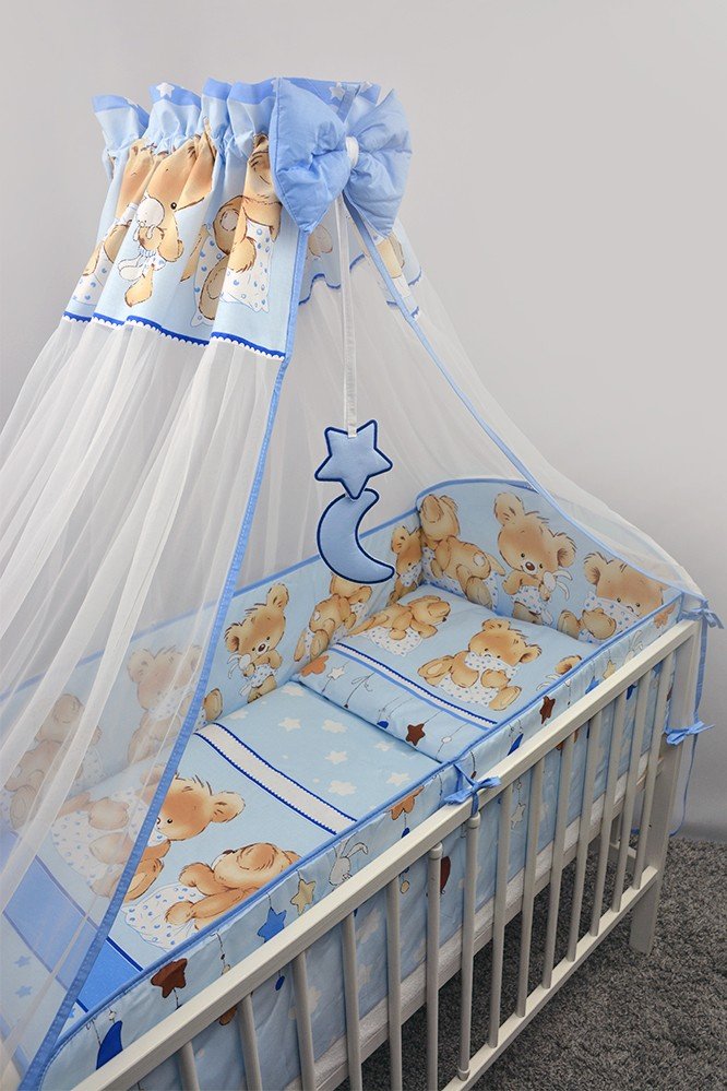 Bērnu gultas veļa: 6 daļas Ankras MIKA blue K-6 (135, 360)