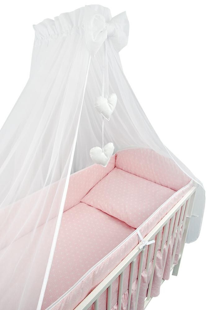 Bērnu gultas veļa: 6 daļas Ankras ROSETTE pink K-6 (135, 360)