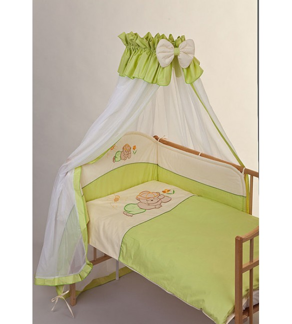 Bērnu gultas veļa: 6 daļas PUCHATEK DREAMER K-6 green PUC-K6DRE.G2