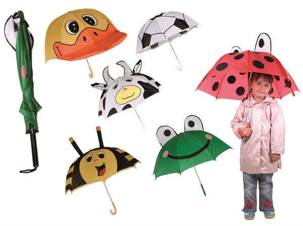 Bērnu lietussargs ar dzīvniekiem 50 cm U321