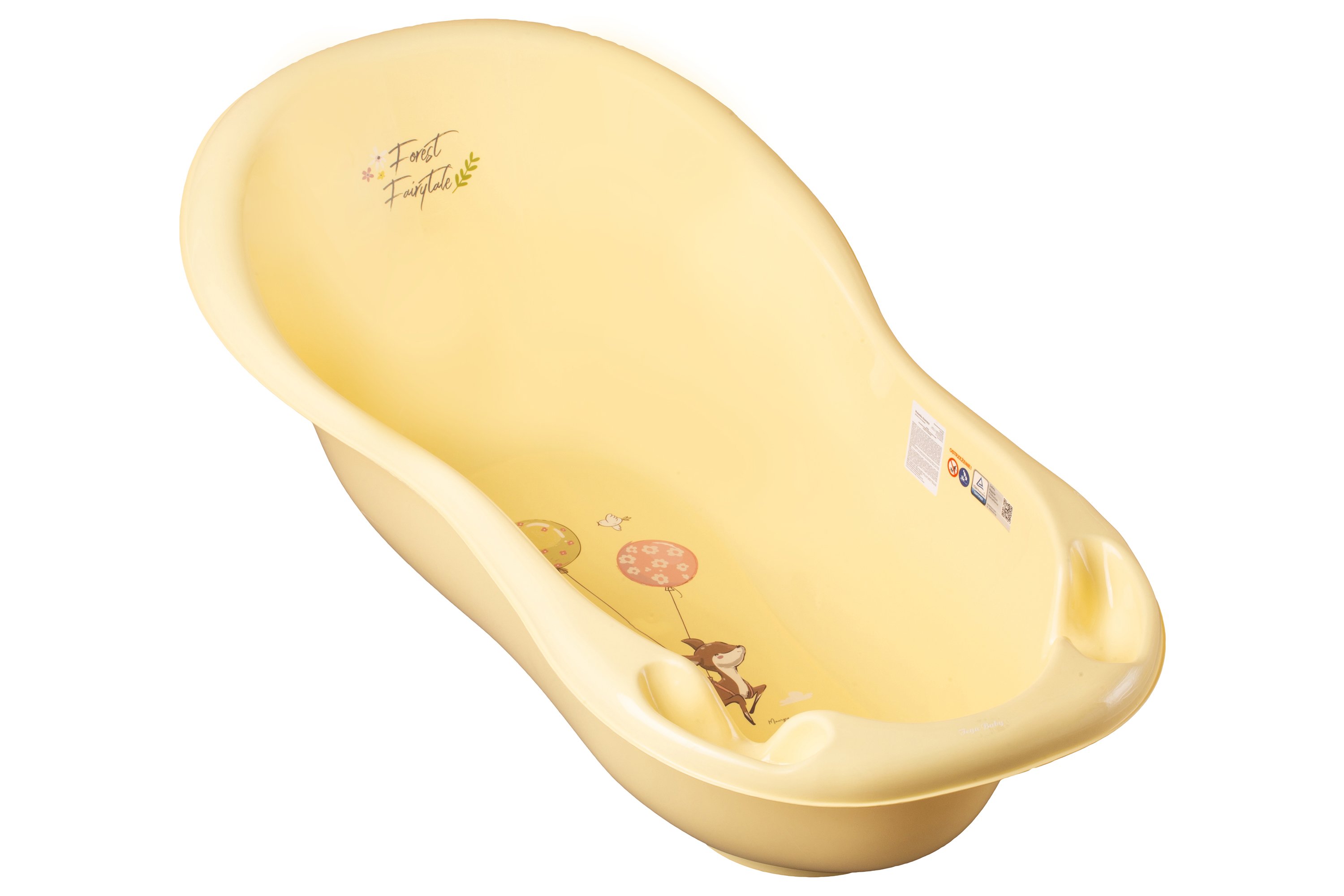 Bērnu vanna Tega Baby FOREST FAIRYTALE yellow FF-005 102 cm