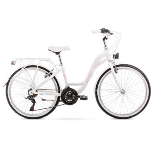 Bērnu velosipēds ROMET PANDA 1.0 24" White
