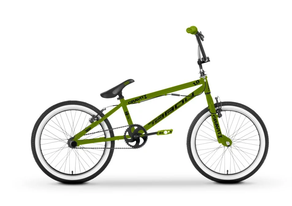 Bērnu velosipēds TABOU BMX GRAVITY 1.0 olive/black