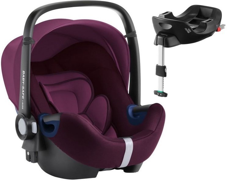 Britax Romer Baby-Safe 2 I-Size Burgundy red Bērnu autosēdeklis 0-13 kg + Flex Isofix bāze
