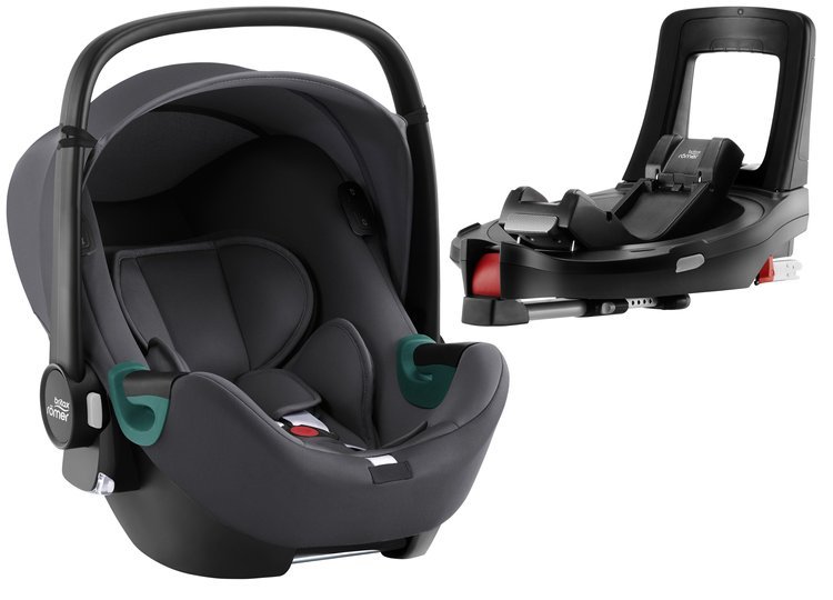 Britax Romer Baby-Safe iSense i-Size Midnight grey + Flex iSENSE Base Bērnu autosēdeklis 0-13 kg