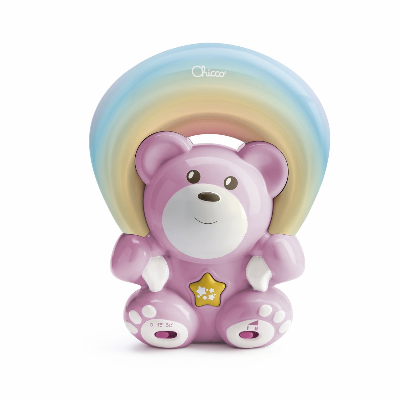 Chicco Rainbow Bear lācītis projektors Pink