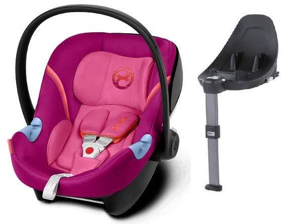 Cybex Aton M i-Size + ISOFIX Base M Passion Pink Bērnu autosēdeklis 0-13 kg