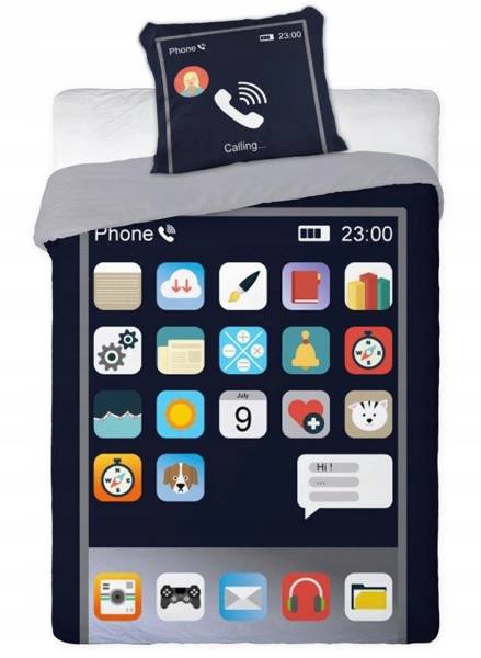 Detexpol Smartphone gultas veļas komplekts no 2 daļām 160x200
