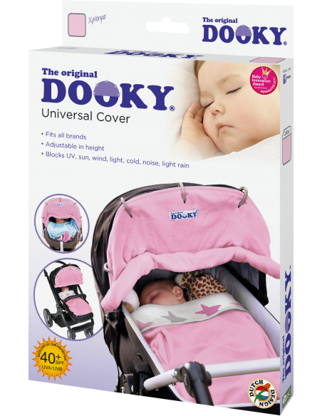 Dooky universālais saules staru aizsargs Baby Pink