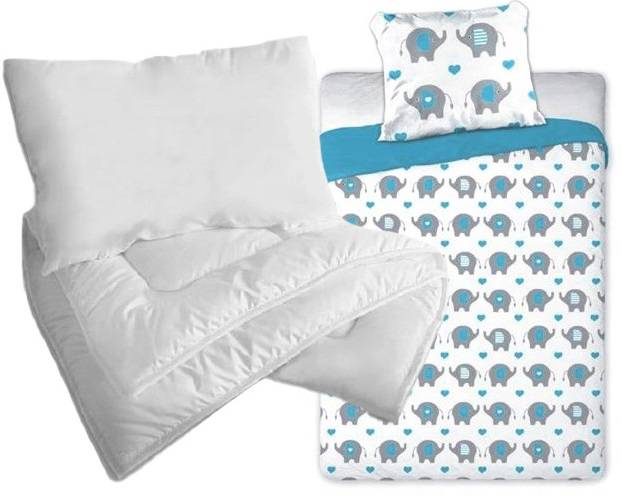 Faro Elephant Kokvilnas gultas veļas komplekts no 2 daļām 100x135 + sega un spilvens