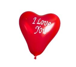 Gaisa baloni Sirds "I love You" 20 gb.