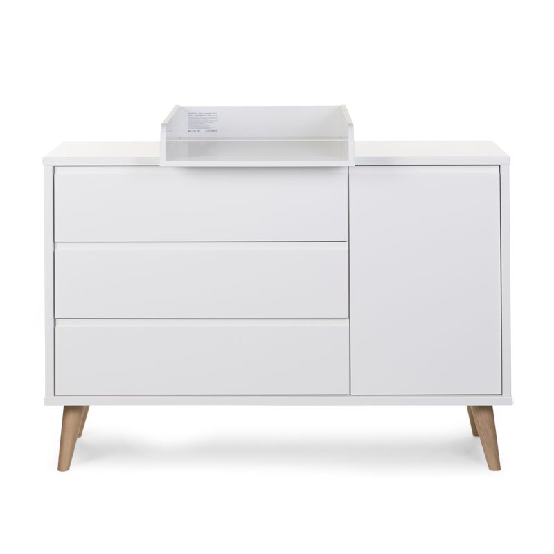 Kumode CHILDHOME Retro Rio Chest Extra wide 3 + 1 Drawers + Changing Unit