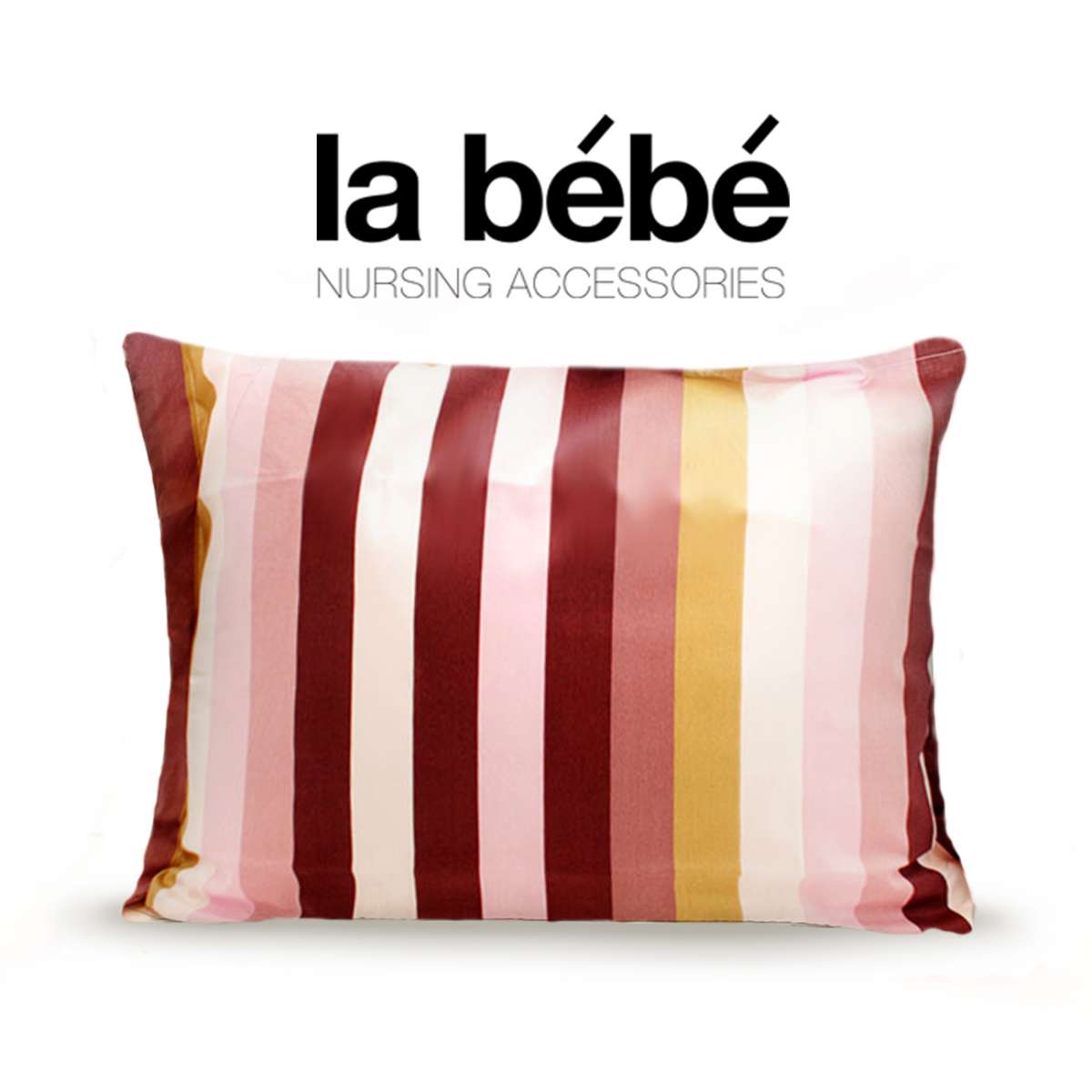 La Bebe Cotton Stripes Kokvilnas spilvendrāna ar kanti 60x40 cm