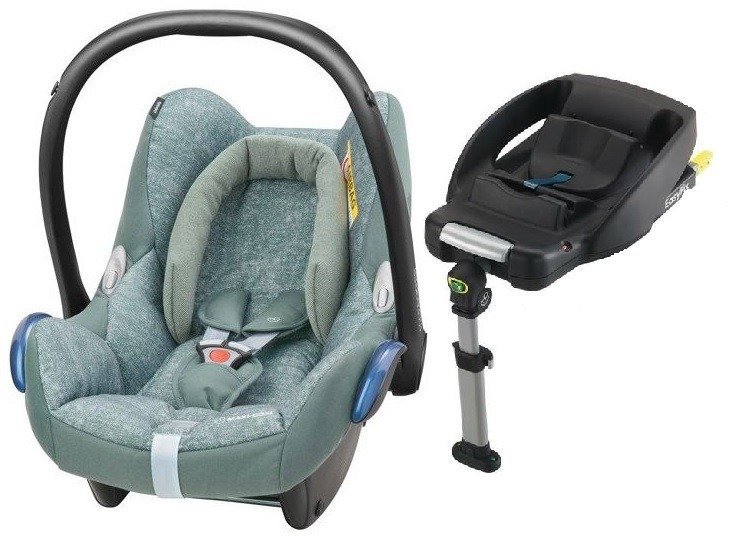 MAXI COSI CABRIOFIX Nomad Green Bērnu autosēdeklis 0-13 kg + Familyfix bāze