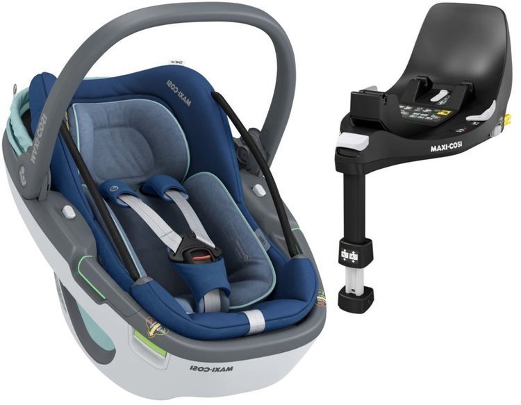 Maxi Cosi Coral 360 Essential blue Bērnu autosēdeklis 0-13 kg + Familyfix 360 bāze
