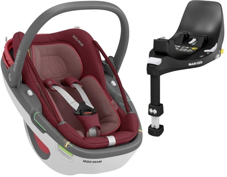 Maxi Cosi Coral 360 Essential red Bērnu autosēdeklis 0-13 kg + Familyfix 360 bāze