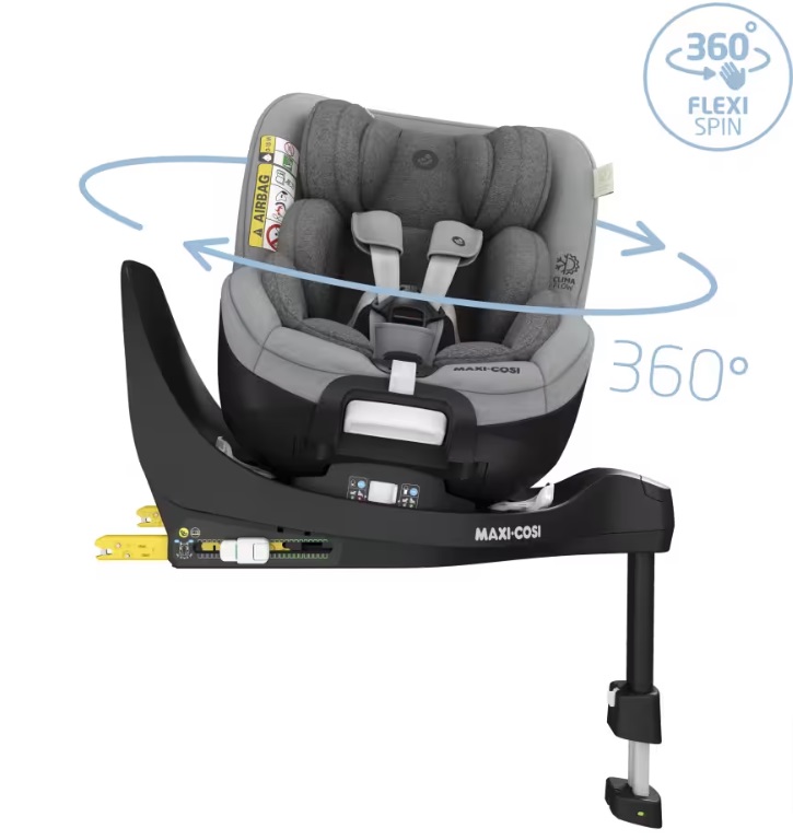Maxi Cosi Mica Pro Eco i-Size 360 Authentic Grey Bērnu autosēdeklis 0-18 kg