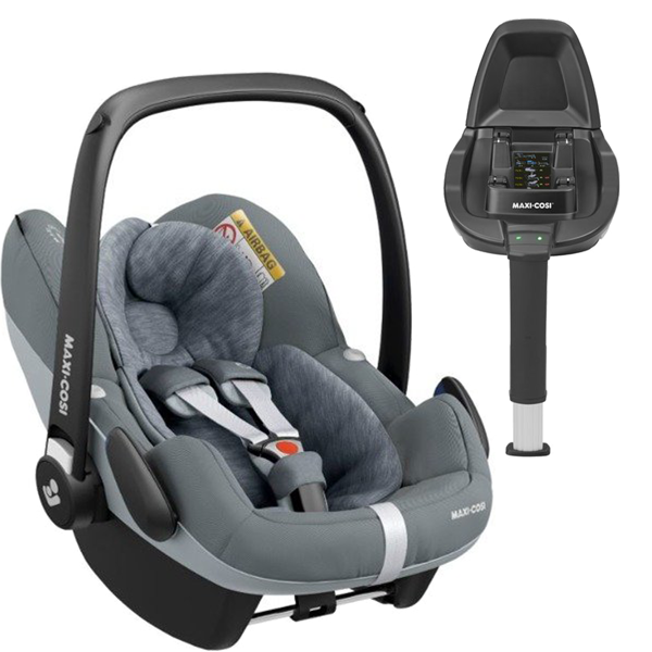 Maxi Cosi Pebble Pro Essential grey Bērnu autosēdeklis 0-13 kg + Familyfix2 bāze