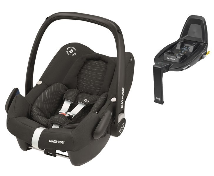 Maxi Cosi Rock Scribble Black Bērnu autosēdeklis 0-13 kg + Familyfix2 bāze