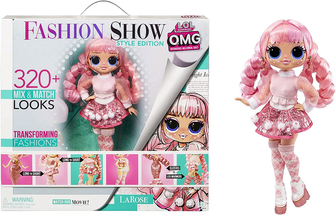 MGA LOL SURPRISE O.M.G. Fashion Show Style Edition LaRose Doll with 320+ looks