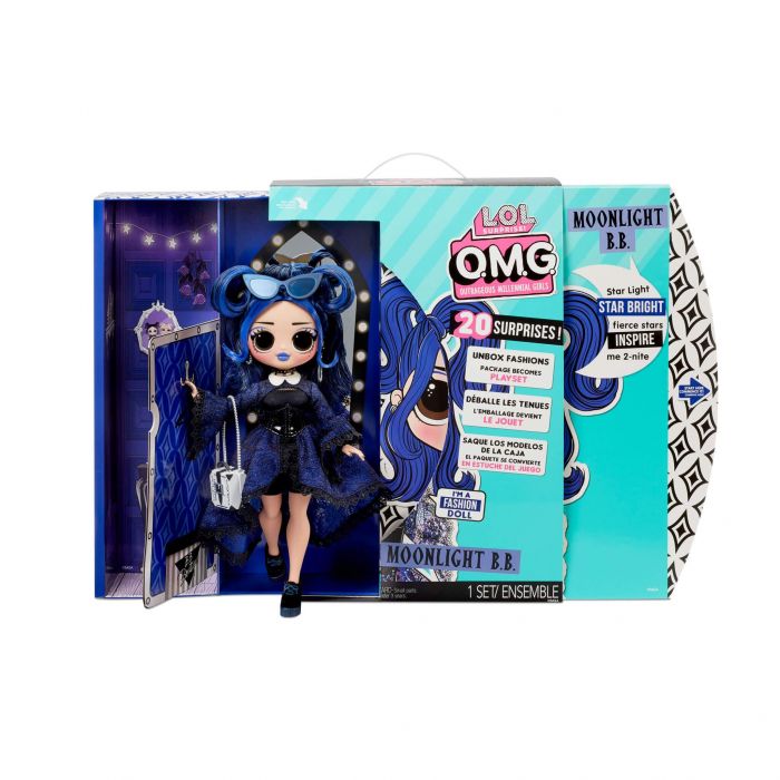 MGA LOL SURPRISE O.M.G. Moonlight B.B. Series 5 with 20 Surprises Lelle