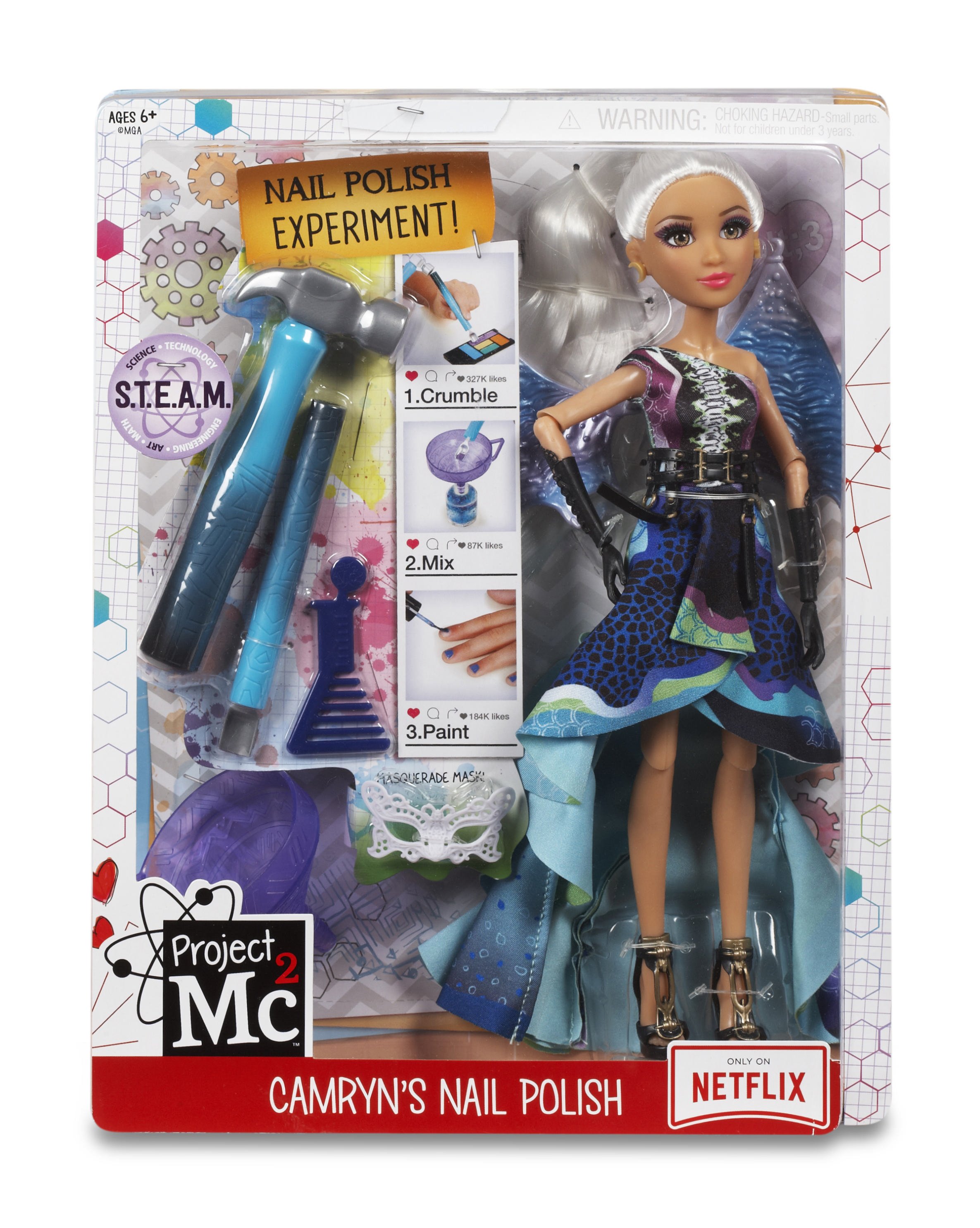 MGA Project MC2 Experiments with Doll Camryn's Nail Polsh lelle 546894