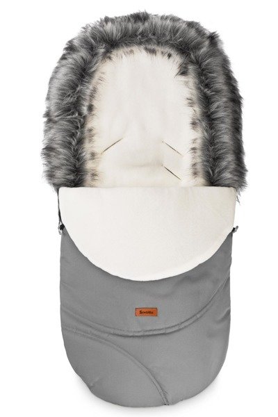Sensillo Eskimo Polar Grey Bērnu ratu guļammaiss 100x46