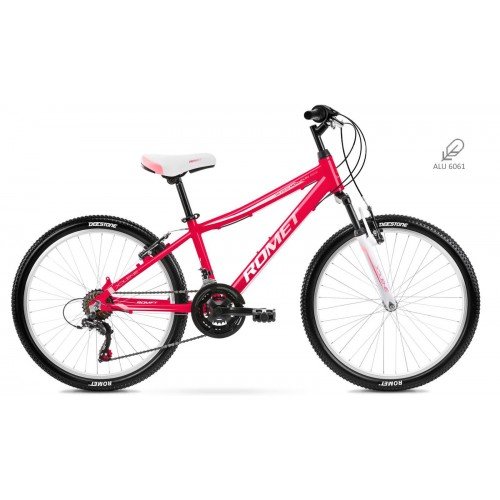 Sieviešu Kalnu velosipēds Romet Jolene Pink 24 collas
