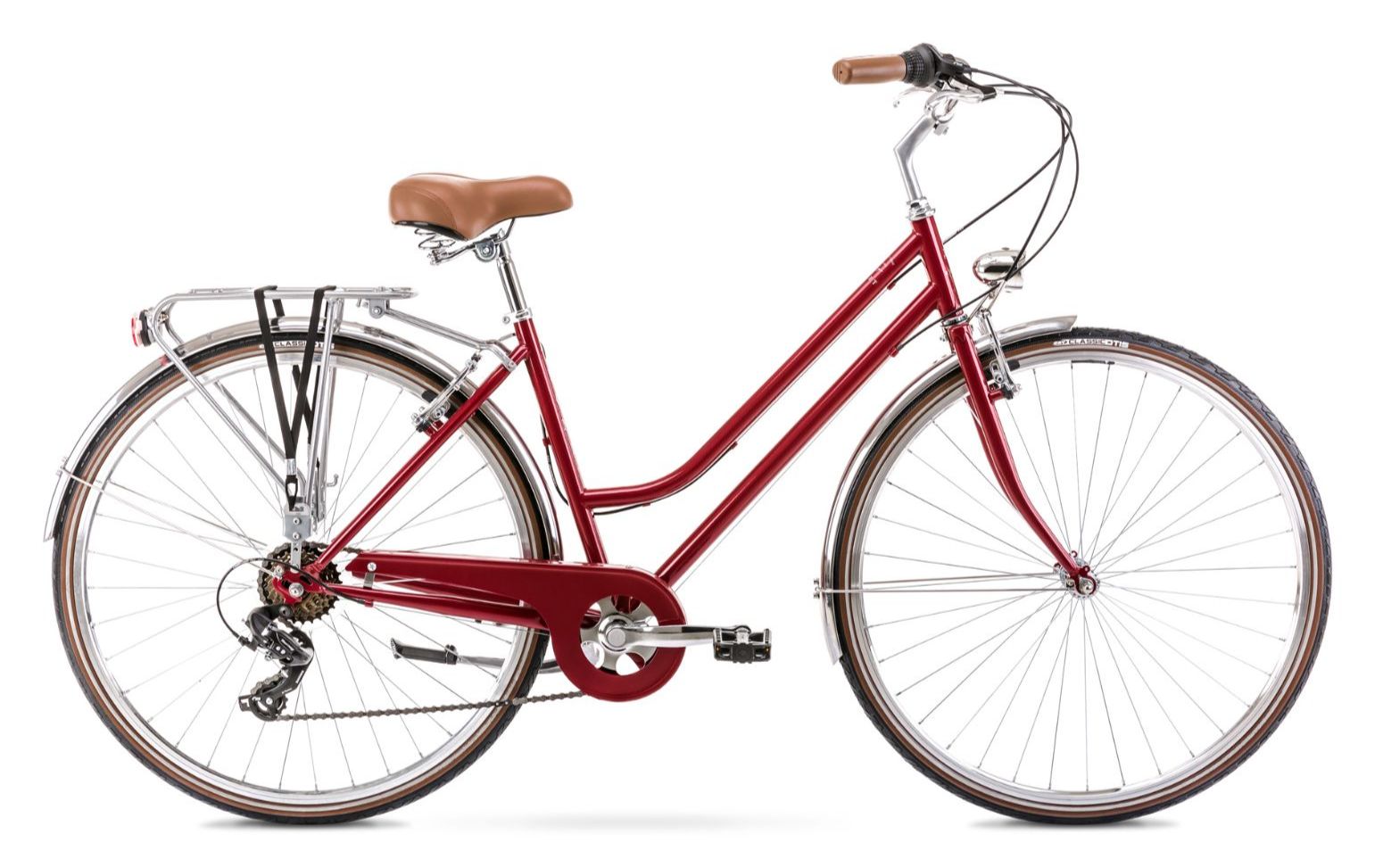 Sieviešu velosipēds Romet Vintage Eco D 28" Alu L Bordo
