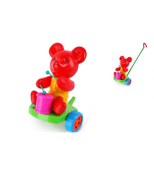 Stumjamā plastmasas rotaļlieta ar kociņu - lācis 340251