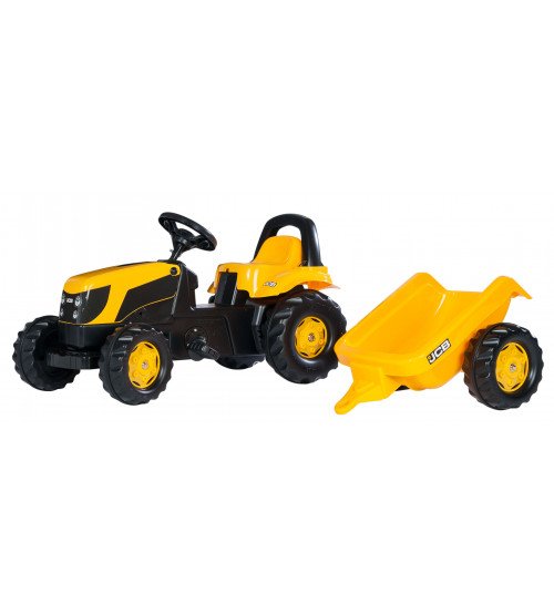 Traktors ar pedāļiem un piekabi Rolly Toys Rolly KID JCB 012619