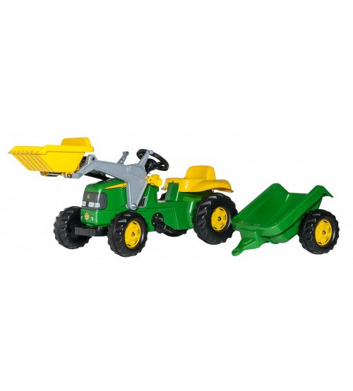Traktors ar pedāļiem un piekabi Rolly Toys Rolly KID John Deere 023110
