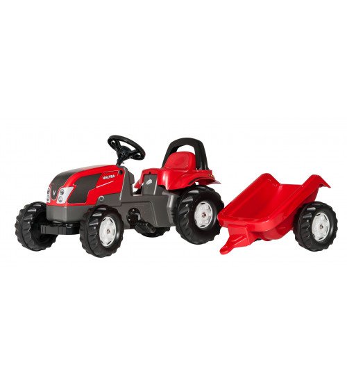 Traktors ar pedāļiem un piekabi Rolly Toys Rolly Kid Valtra 012527 (2.5-5 gadi)